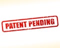 Patent pending text buffered Royalty Free Stock Photo