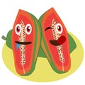 illustration pawpaw ripe looks so delicious ready to be enjoyed