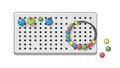 Colorful Beads and Pegboard Toy for Kids Royalty Free Stock Photo