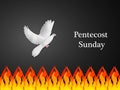 Illustration of Pentecost Sunday background