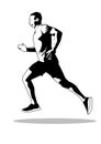 illustration of a person exercising running and jogging, to maintain physical fitness