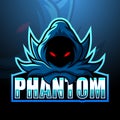 Phantom mascot esport logo design Royalty Free Stock Photo