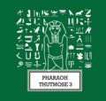 Illustration of Pharaoh Thutmose III Royalty Free Stock Photo