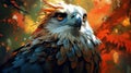 Illustration of Philippine eagle . Philippine eagle save rare bird. Illustration Ai generated Royalty Free Stock Photo