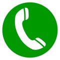 Phone green circle icon