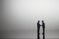 Simple Illustration Photo for Two Man Handshaking for Business Agreement