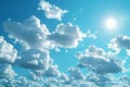 Illustration of  photo of various clouds in the sky, high quality, high resolution Royalty Free Stock Photo