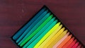 Illustration Photography of Colored pencils. Royalty Free Stock Photo