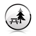 Picnic icon on white background