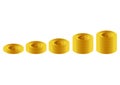 Illustration of a pile of coins with gold gradation Royalty Free Stock Photo