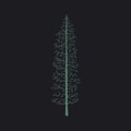 Illustration of pine tree leave Royalty Free Stock Photo