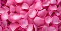 illustration of pink rose petals background. Generative AI Royalty Free Stock Photo