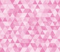 Illustration pink triangle pattern background that is seamless