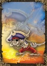 Illustration of pirate book cover or poster