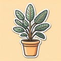 Illustration of a plant on a simple background