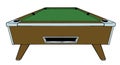 illustration of pool table Royalty Free Stock Photo