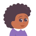 Illustration portrait of an elderly African American woman