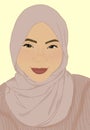 Portrait of a women wearing hijab