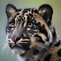 Portrait of a leopard (Panthera onca)