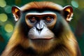 Portrait of a monkey in the wild, close-up Royalty Free Stock Photo