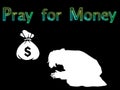 Illustration Pray For Money Royalty Free Stock Photo