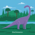 Brachiosaurus. Prehistoric animal