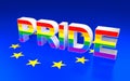 Illustration of PRIDE sign