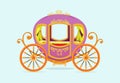 Illustration of princess Carriage cartoon