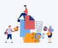 illustration of Processor chips for learning machines assist in organizing files within document storage folders optimizing data