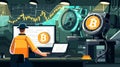 Bitcoin Analysis Workspace Illustration