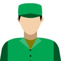 Illustration profile icon, avatar janitor, male