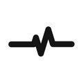 Illustration Pulse Rate Icon For Personal And Commercial Use.