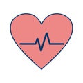 Illustration Pulse Rate Icon For Personal And Commercial Use.