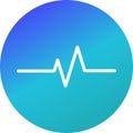 Illustration Pulse Rate Icon For Personal And Commercial Use.