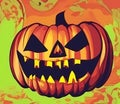 illustration pumpkin halloween holiday colors wallpaper