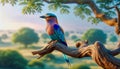 Illustration of purple roller Royalty Free Stock Photo