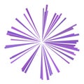 Purple sunburst circle illustration.