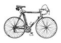 Illustration of racing bicycle