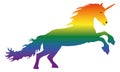 Illustration Rainbow Flag Unicorn