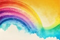 Rainbow gradient watercolor style illustra, abstract, colors Royalty Free Stock Photo