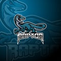 Raptor esport mascot logo design Royalty Free Stock Photo