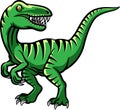 A Raptor mascot logo cartoon Royalty Free Stock Photo