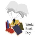 Simple World Book Day Illustration Royalty Free Stock Photo