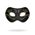 Illustration of realistic carnival or theater mask Royalty Free Stock Photo