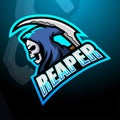 Reaper skull mascot esport logo design