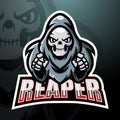 Reaper skull mascot esport logo design