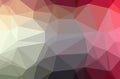 Illustration of red abstract polygon beautiful multicolor background.