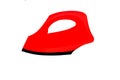 Illustration red iron icon, working household tool,