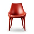 Red leather chair isolated on white background Royalty Free Stock Photo