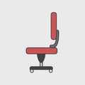 Illustration of office chair icon